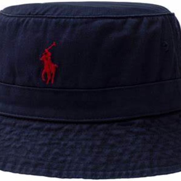 NWT MEN'S POLO RALPH LAUREN DENIM LOGO BUCKET HAT - Picture 6 of 6